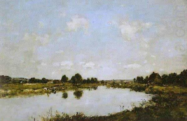 Eugene Boudin Deauville  O rio morto china oil painting image